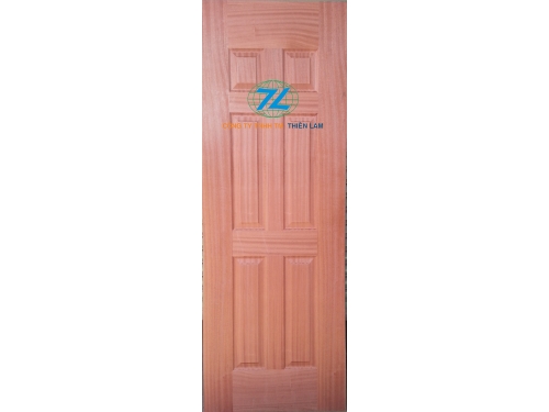 Da cửa hdf 6 panel phủ veneer sapele